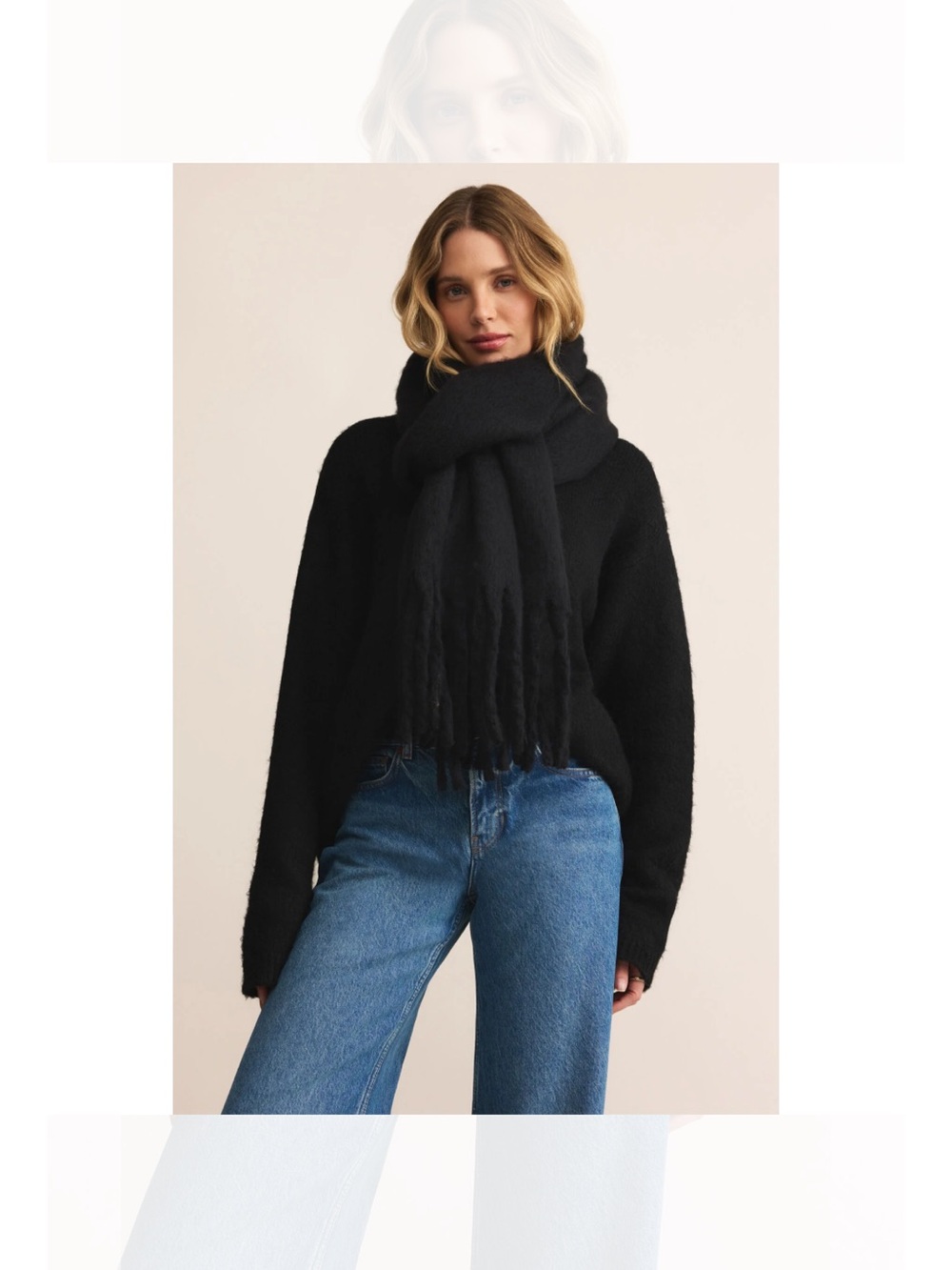 Z SUPPLY SHOW ME THE WAY SCARF 🧣 BLACK